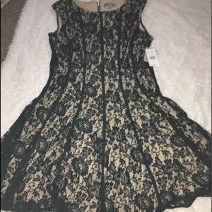 Stunning new nude with lace overlay lined!!